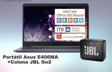 Portátil Asus E406MA +Coluna JBL Go2