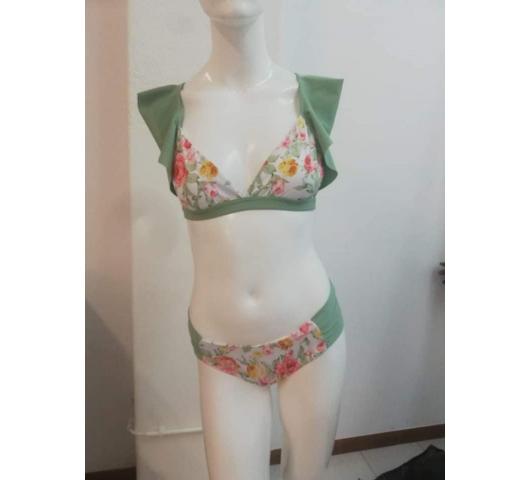BIQUINI ADULTO VERDE FLORAL